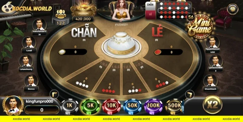 Phiên bản xóc đĩa tại Kingfun